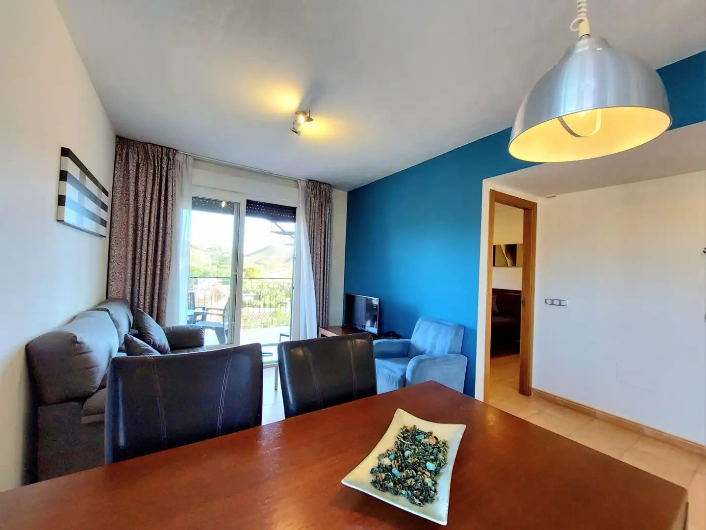 Sala d'estar de Àtic en venda en Águilas amb Aire condicionat, Calefacció i Jardí privat