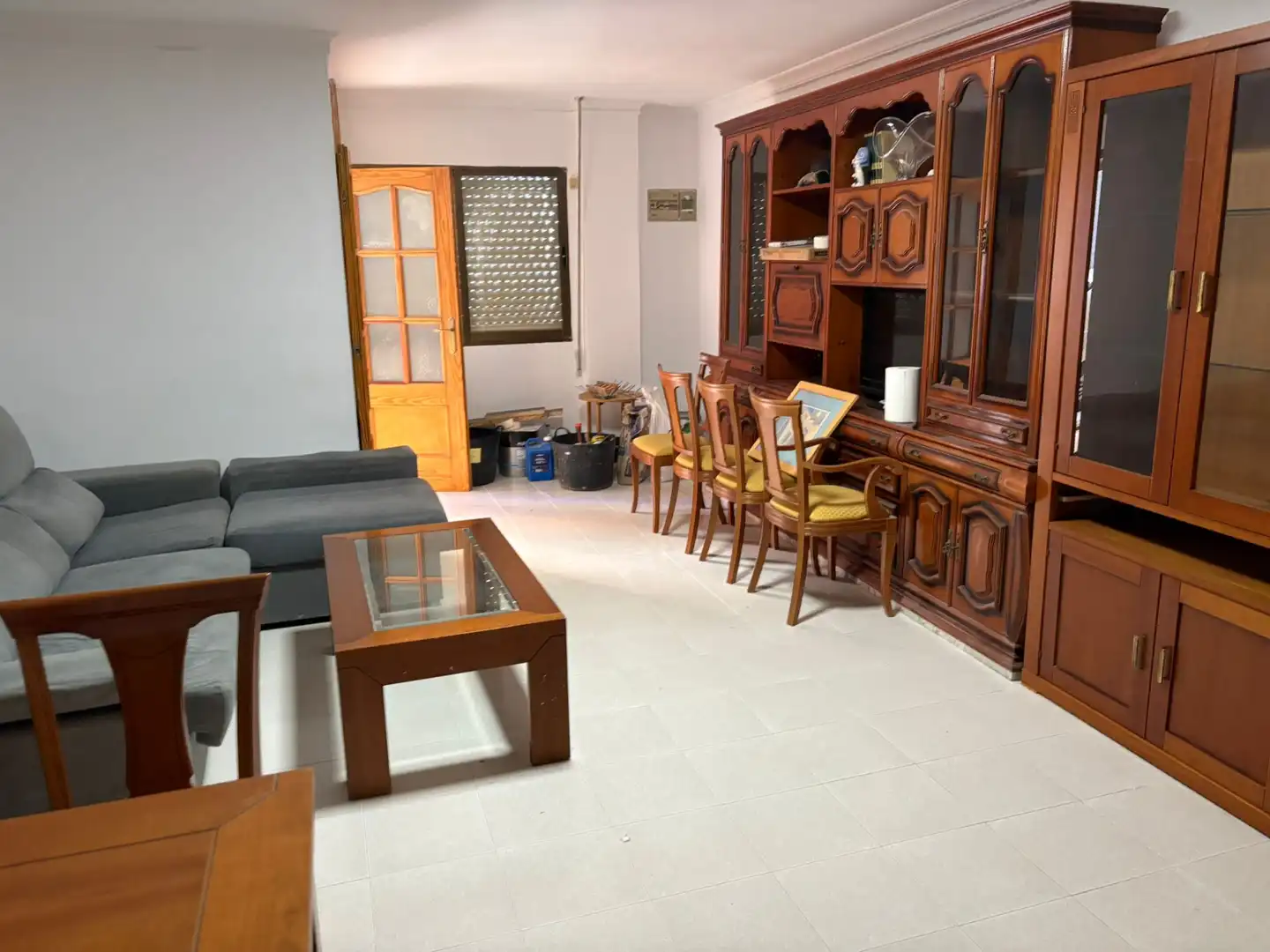 Sala de estar de Planta baja en venta en Vilallonga / Villalonga con Aire acondicionado, Amueblado y Horno