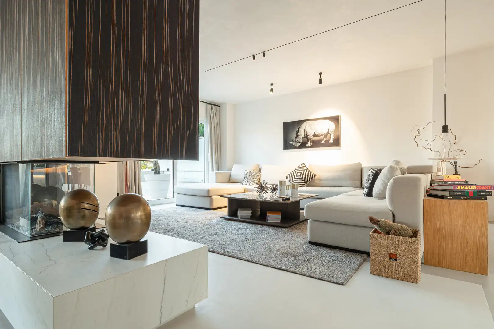 Sala de estar de Ático en venta en Nueva Andalucía