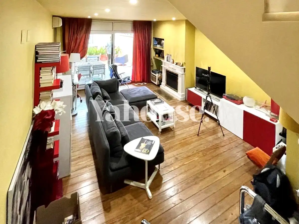 Living room of Duplexes for rent in Sabadell  with Air Conditioner, Terrace and Furnished