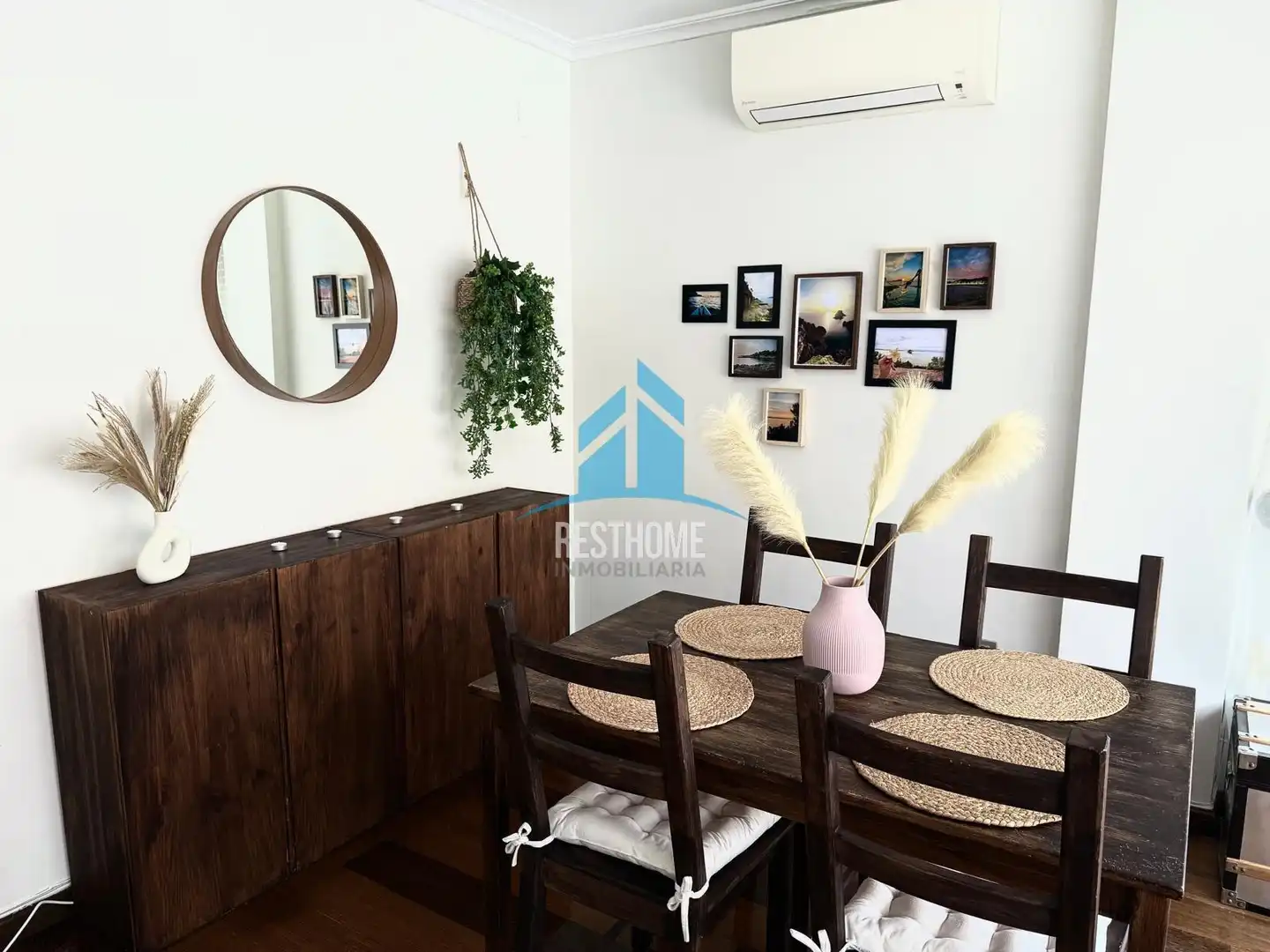 Dining room of Flat for rent in Cullera  with Air Conditioner and Furnished