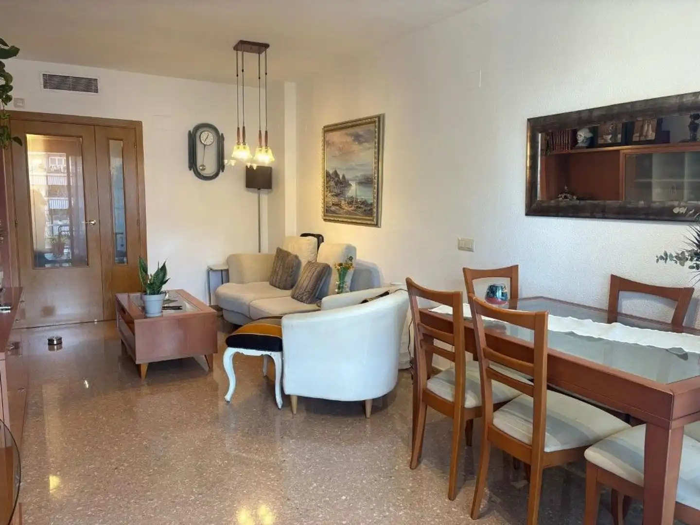 Dining room of Flat for rent in Paterna  with Air Conditioner, Heating and Terrace