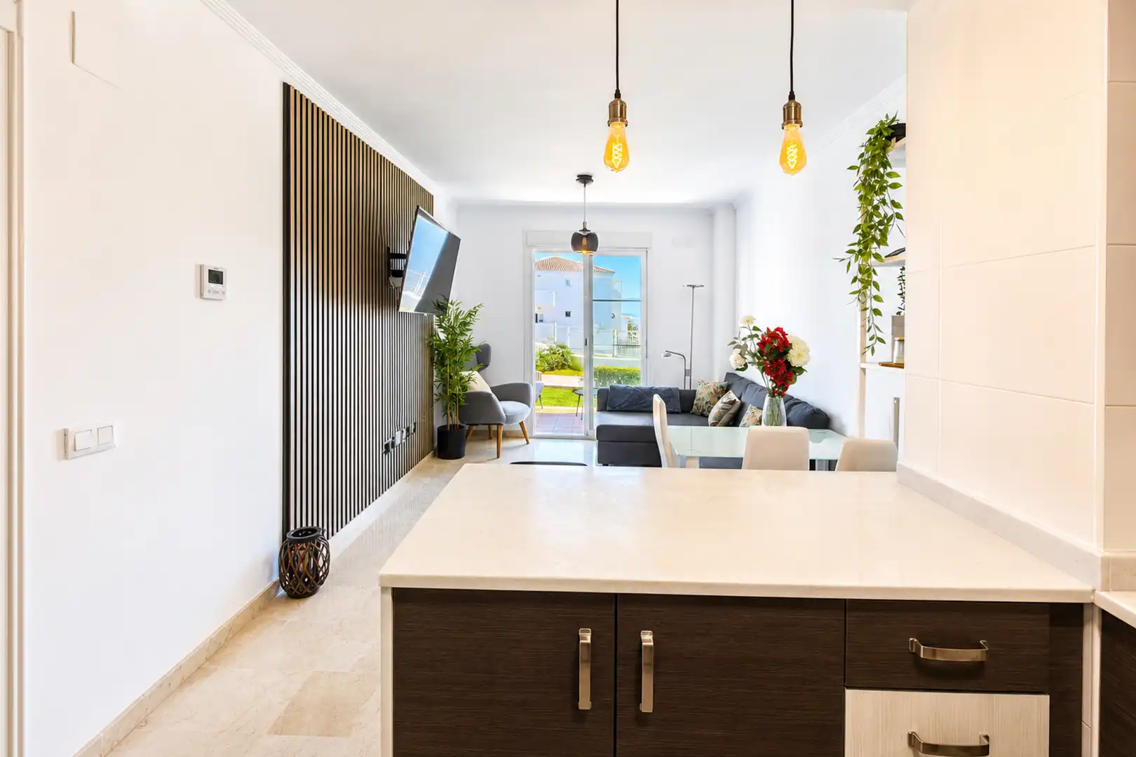 Kitchen of Ground floor for sale in Manilva  with Air Conditioner, Terrace and Swimming Pool