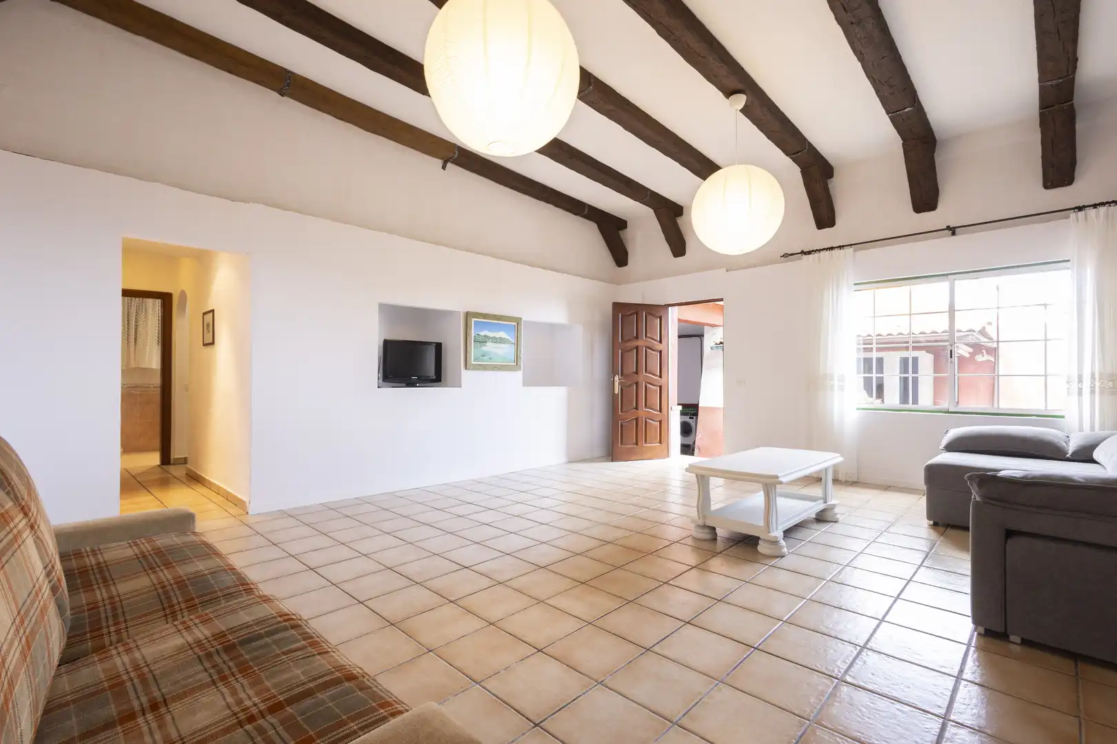 Sala de estar de Casa o chalet de alquiler en La Orotava con Jardín privado y Amueblado