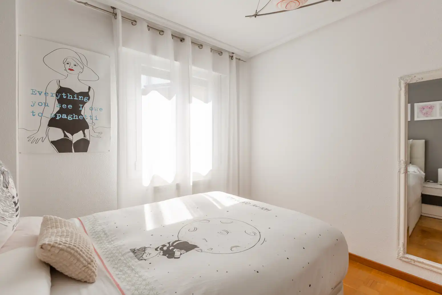 Bedroom of Flat for sale in  Pamplona / Iruña  with Heating, Parquet flooring and Terrace