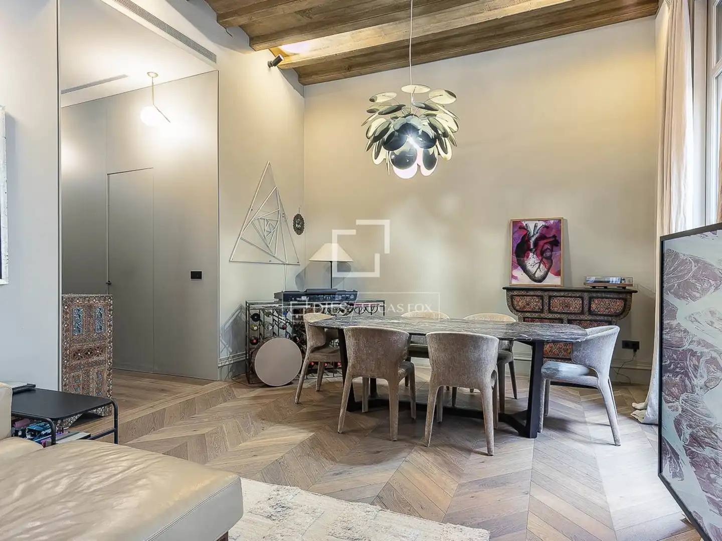 Esszimmer von Wohnung zum Verkauf in Barcelona mit Klimaanlage, Heizung und Möbliert