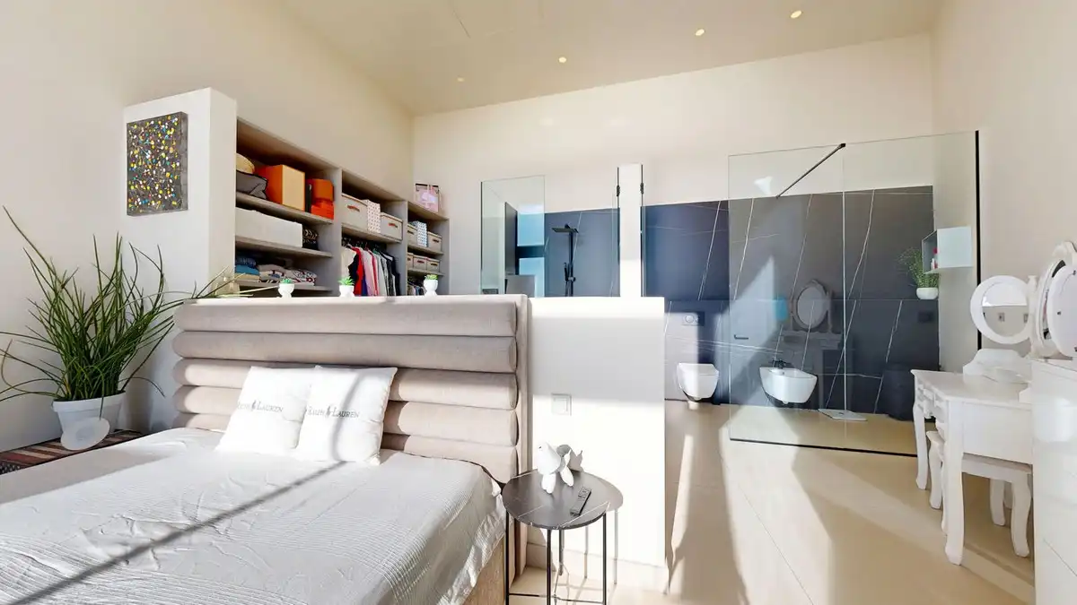 Bedroom of Houses for rent in Marbella  with Air Conditioner, Private garden and Terrace