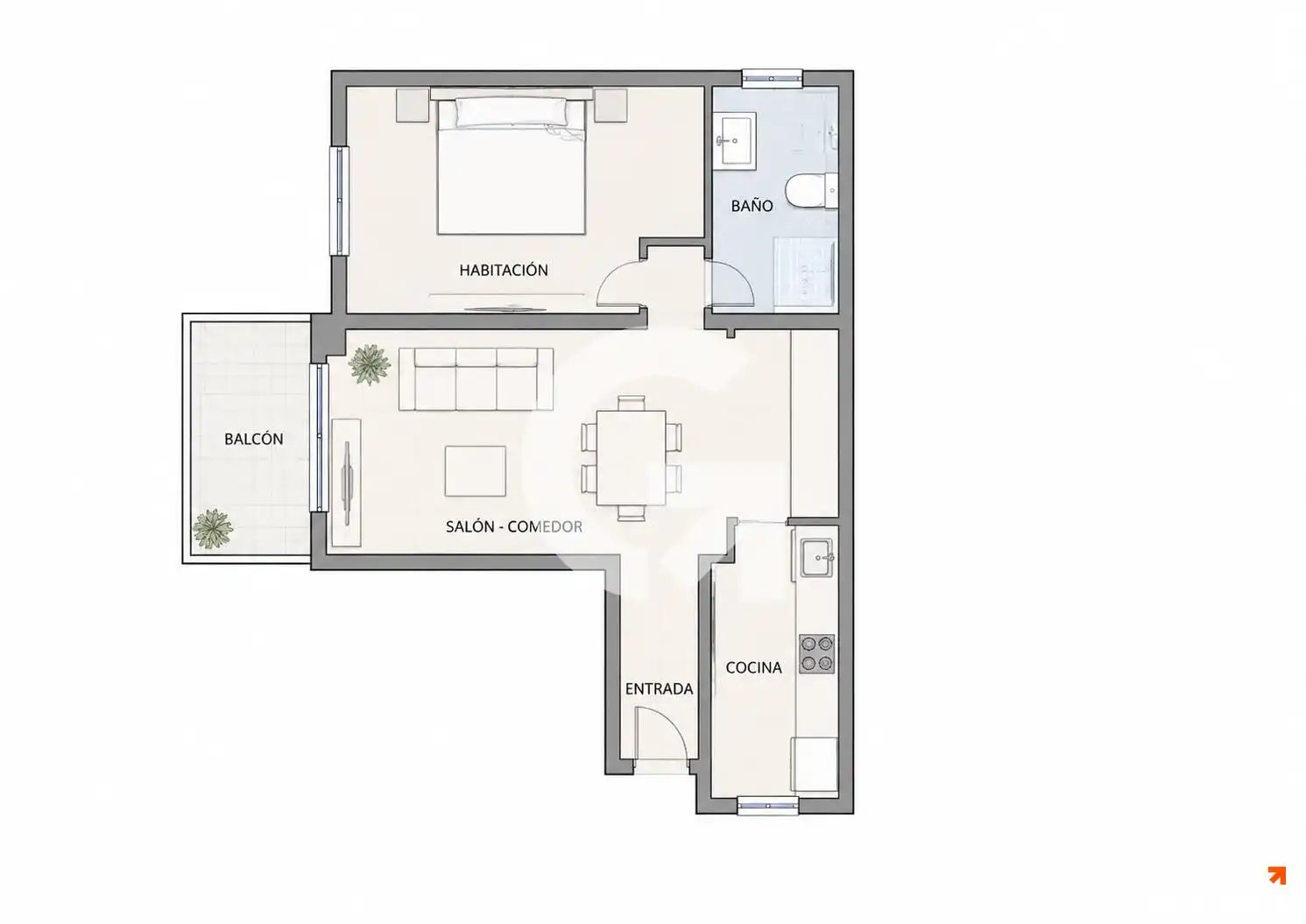 Wohnung zum Verkauf in Cubelles mit Klimaanlage, Heizung und Ofen
