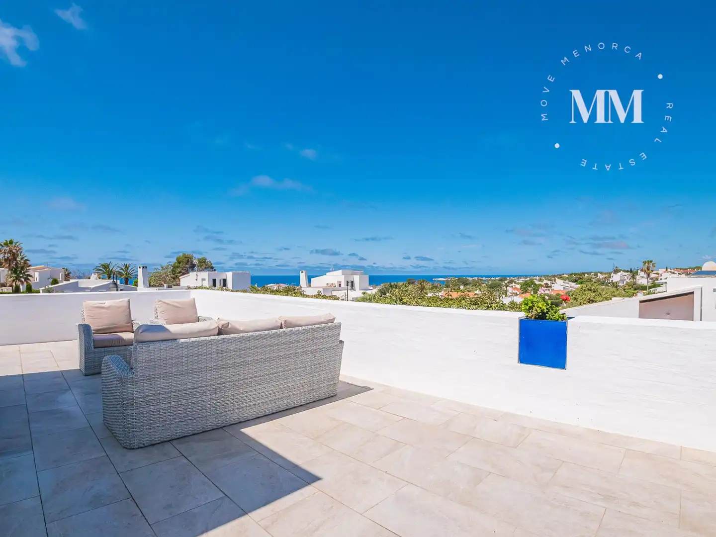 Terraza de Casa o chalet en venta en Sant Lluís con Aire acondicionado, Calefacción y Jardín privado