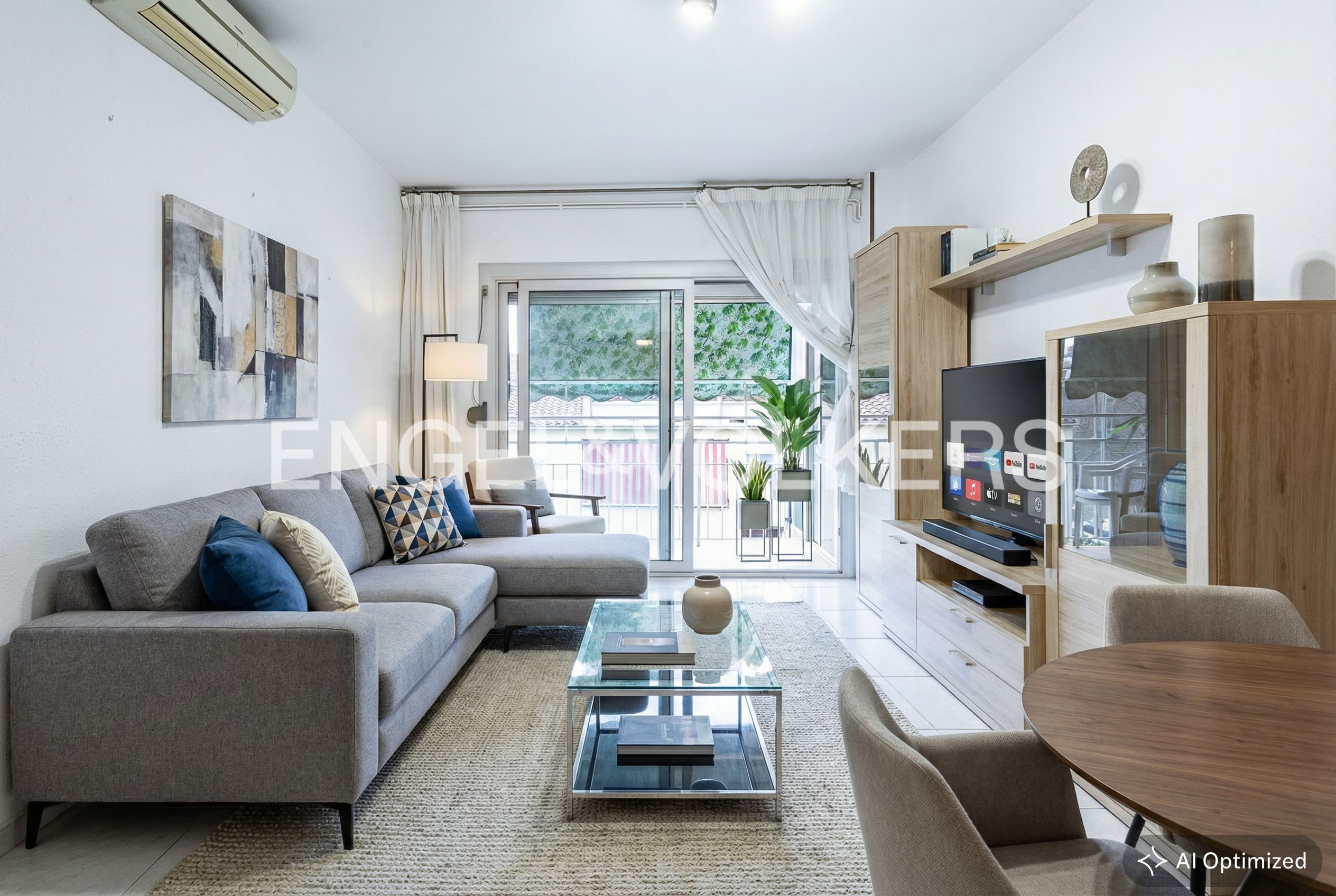 Sala d'estar de Apartament en venda en Granollers amb Calefacció i Balcó