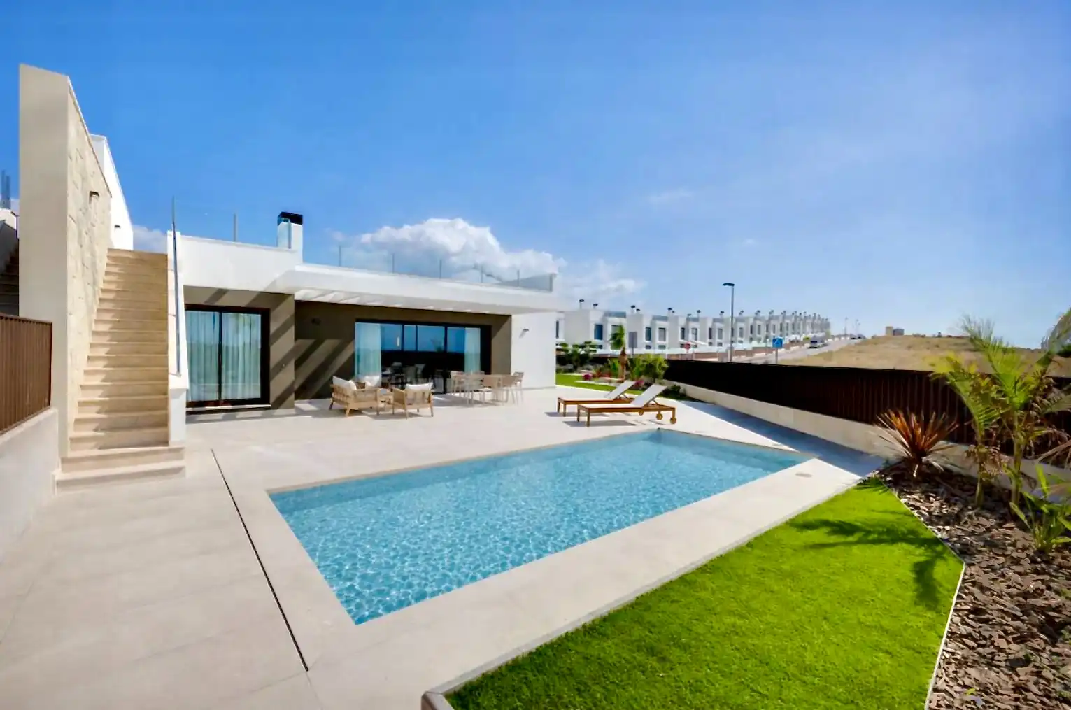 Piscina de Casa o chalet en venta en Mutxamel con Aire acondicionado, Jardín privado y Terraza