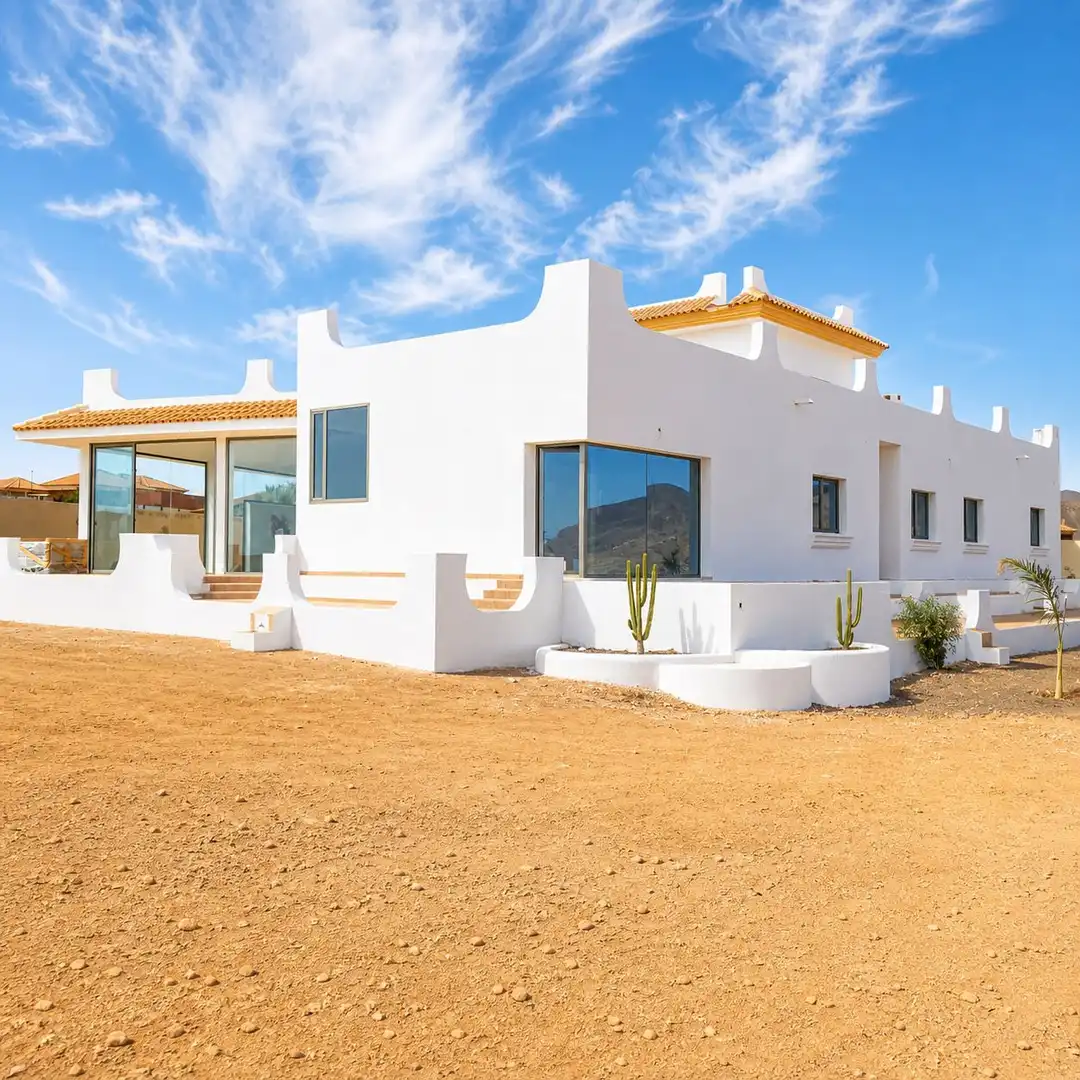 Vista exterior de Casa o xalet en venda en Antigua amb Jardí privat, Terrassa i Traster