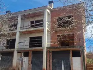 Exterior view of Single-family semi-detached for sale in Moià  with Private garden, Terrace and Balcony