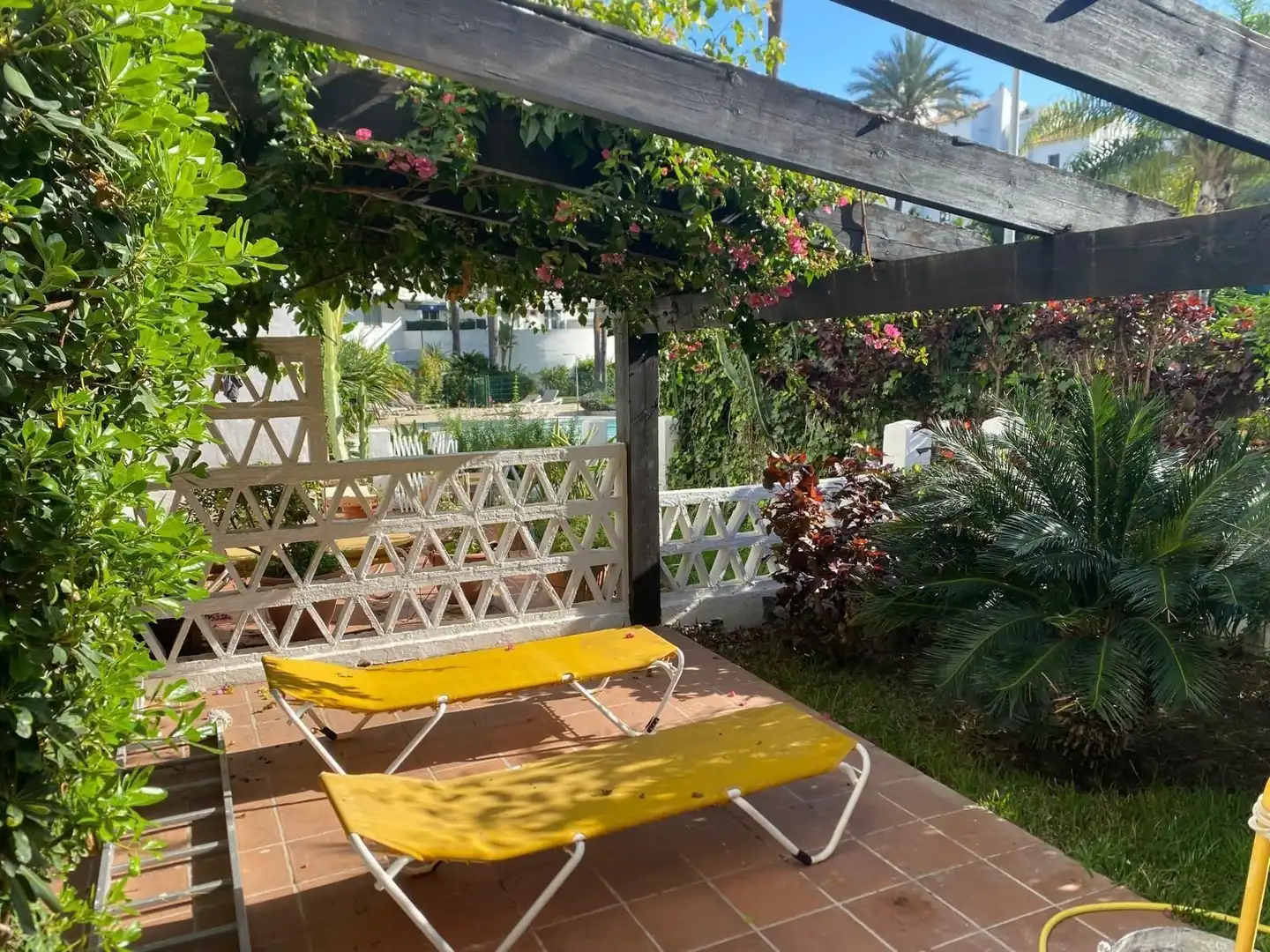 Terrace of Apartments for rent in Marbella  with Air Conditioner, Furnished and Washing machine