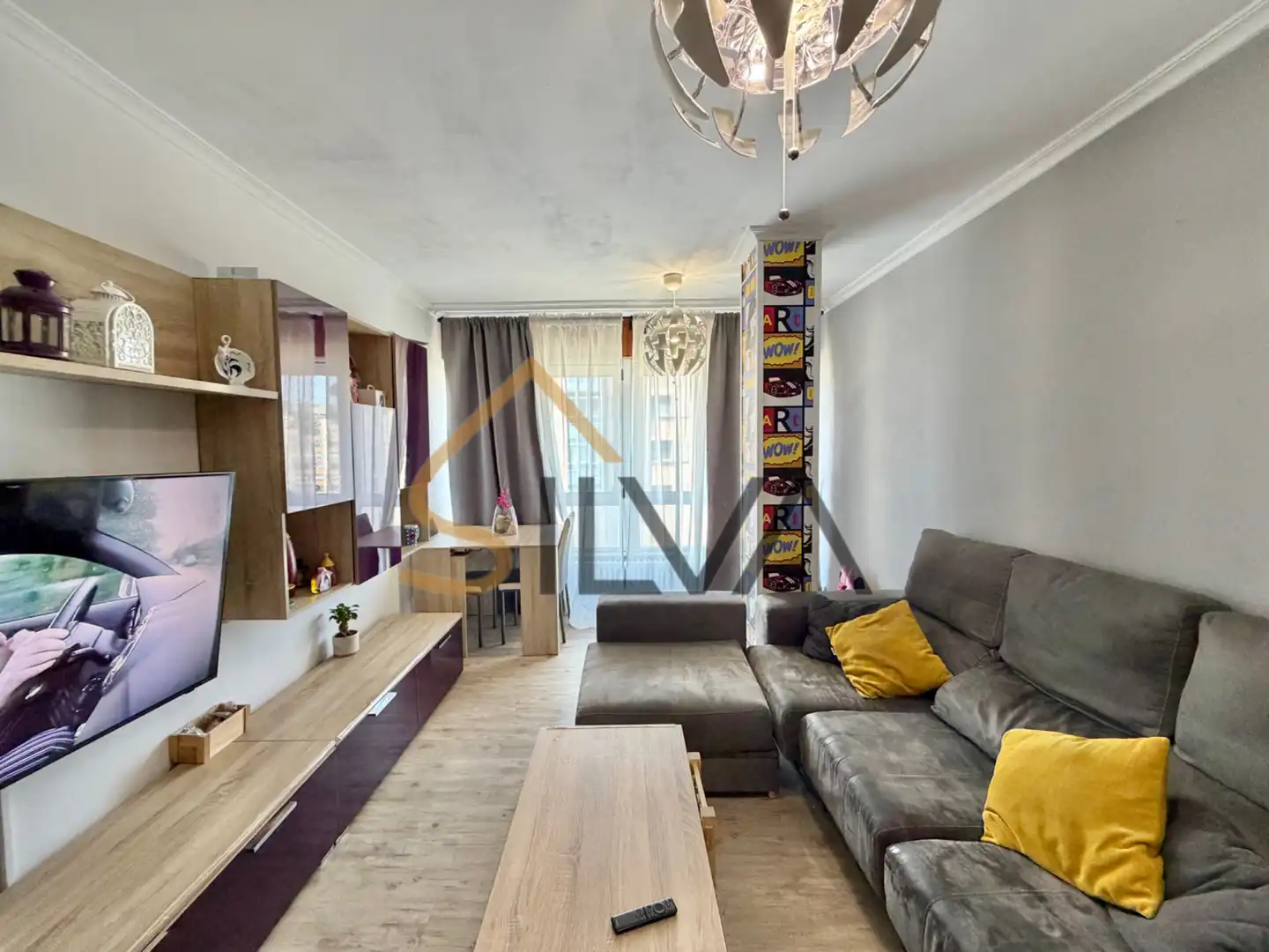 Living room of Flat for sale in Lugo  with Heating, Parquet flooring and Storage room