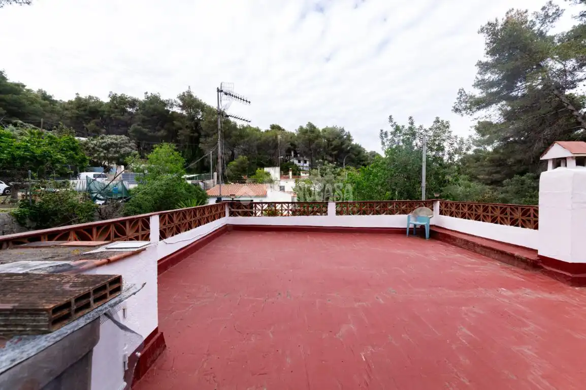 Terraza de Finca rústica en venta en Cubelles con Calefacción, Jardín privado y Terraza