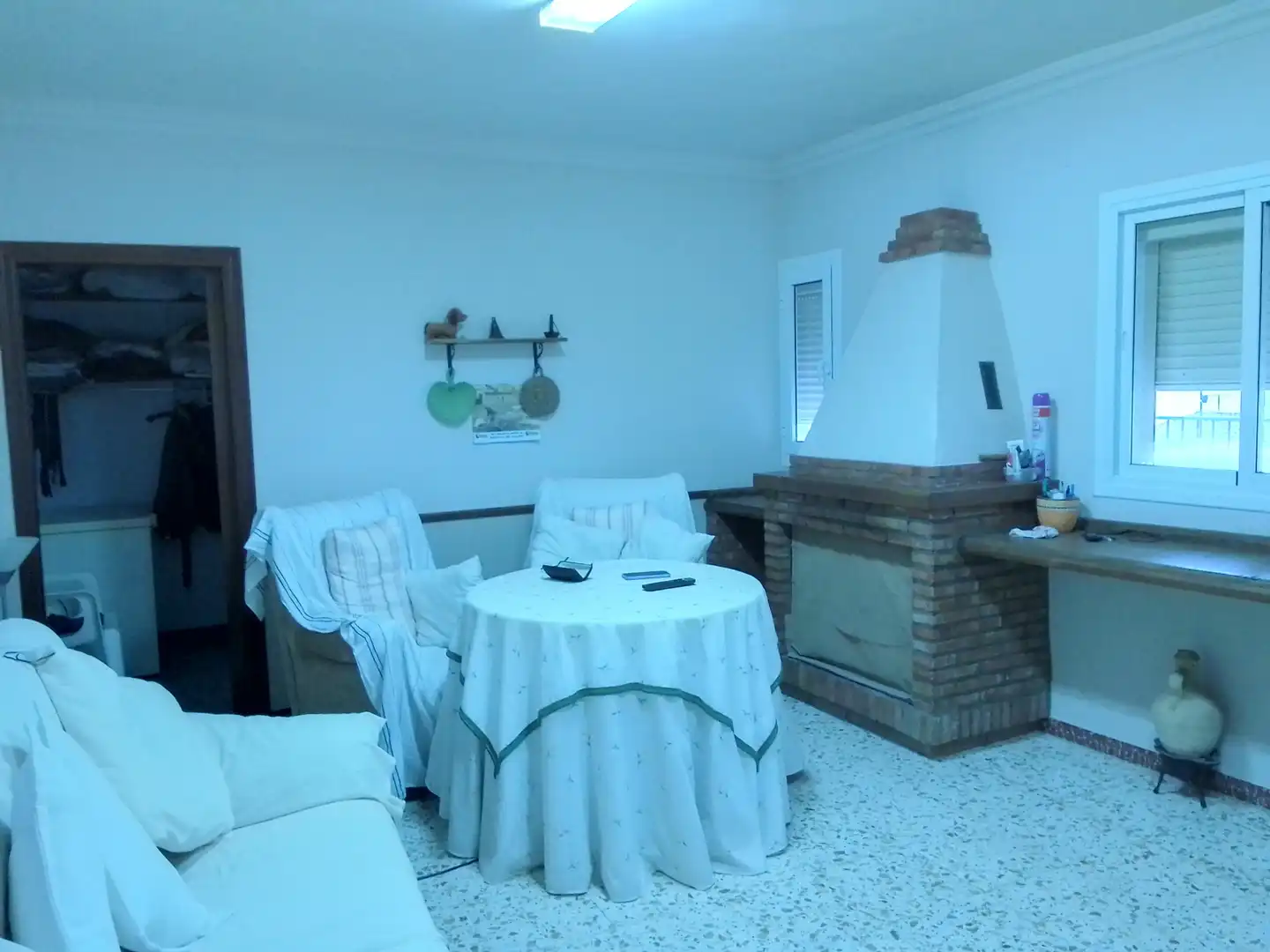 Living room of Houses for sale in Ubrique  with Terrace, Furnished and Oven