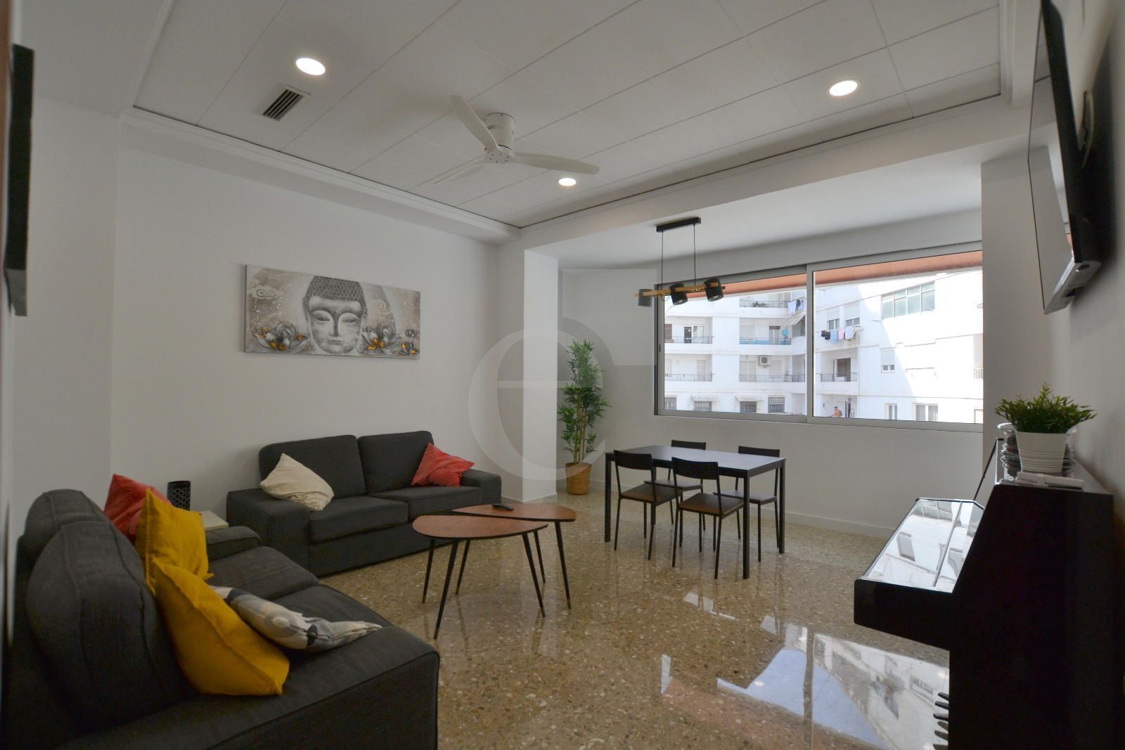Sala de estar de Piso en venta en  Valencia Capital con Aire acondicionado, Calefacción y Amueblado