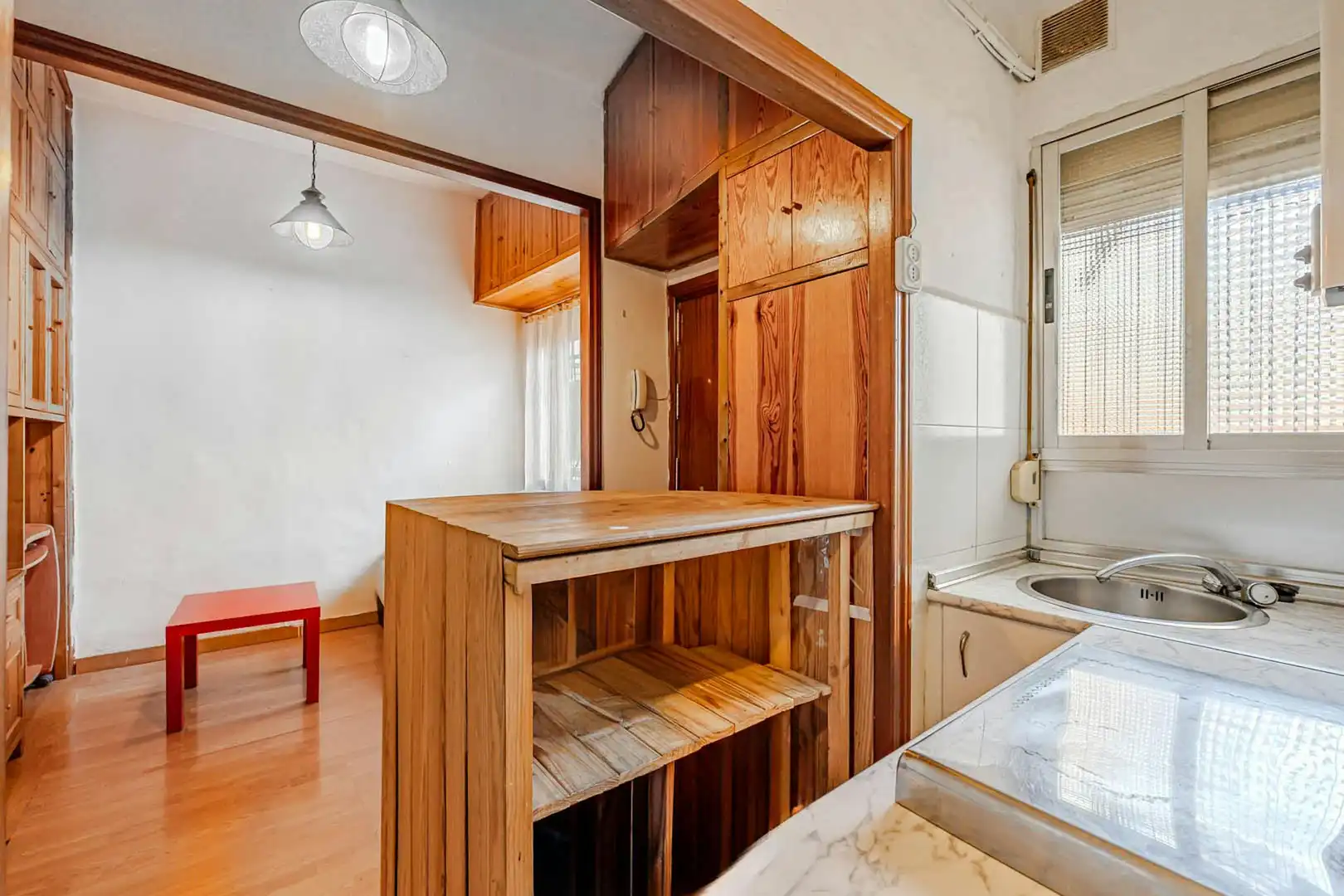 Kitchen of Flat for rent in Madrid  with Air Conditioner, Heating and Furnished