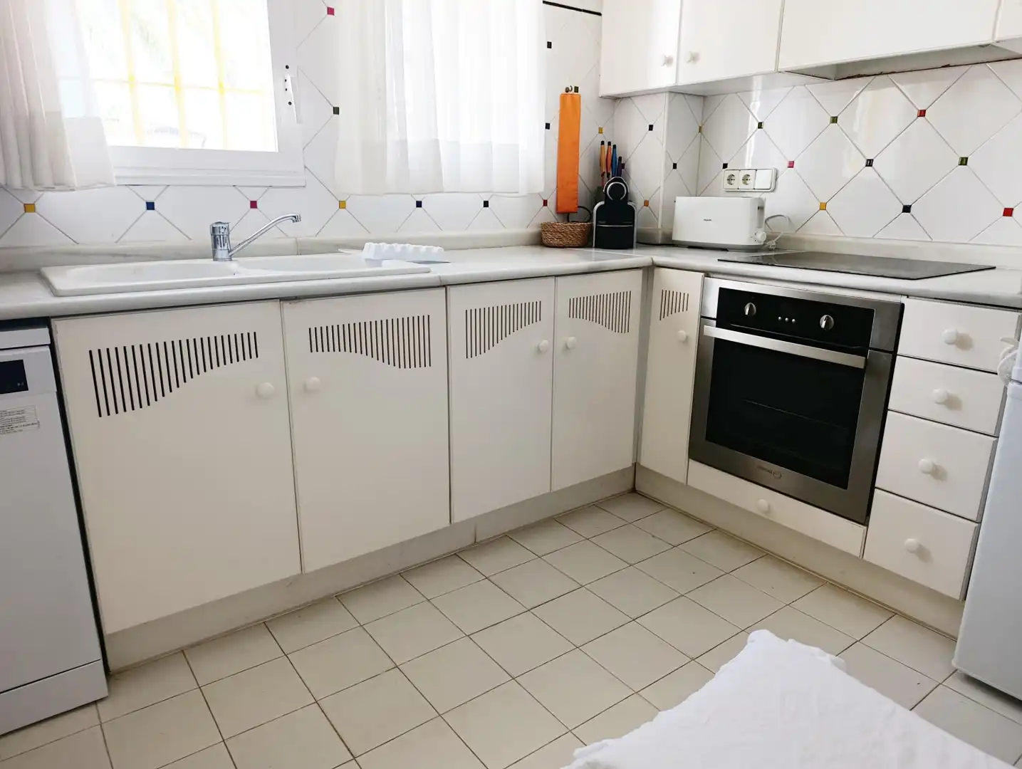 Cocina de Dúplex de alquiler en Dénia con Aire acondicionado, Calefacción y Jardín privado