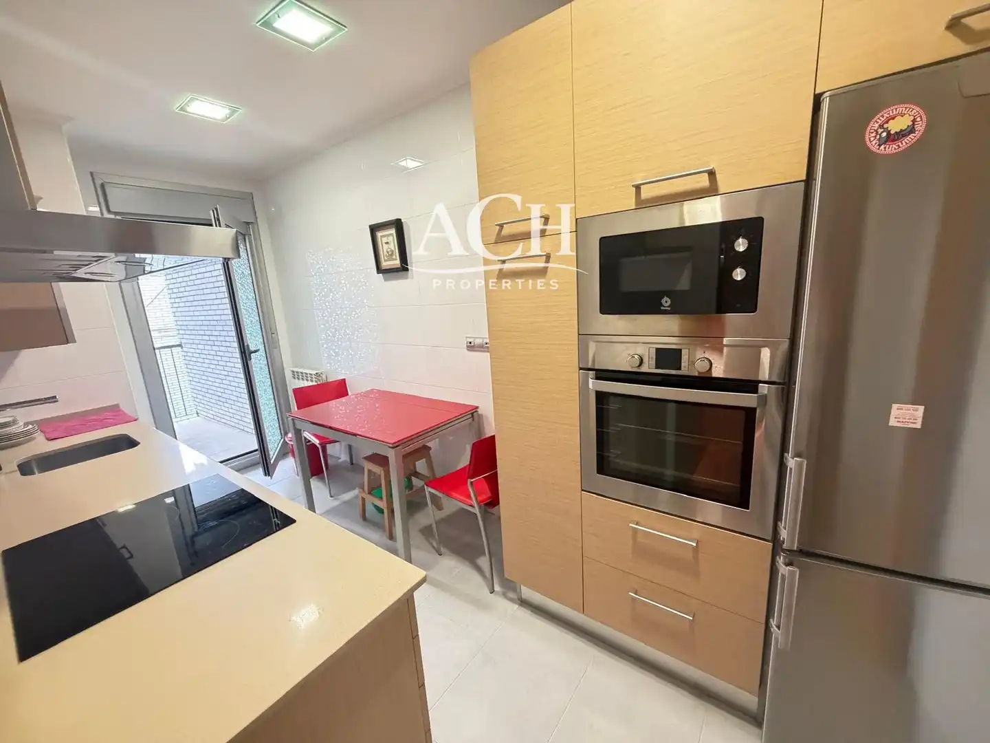 Küche von Wohnung zur Miete in Bilbao  mit Heizung, Parkett und Möbliert