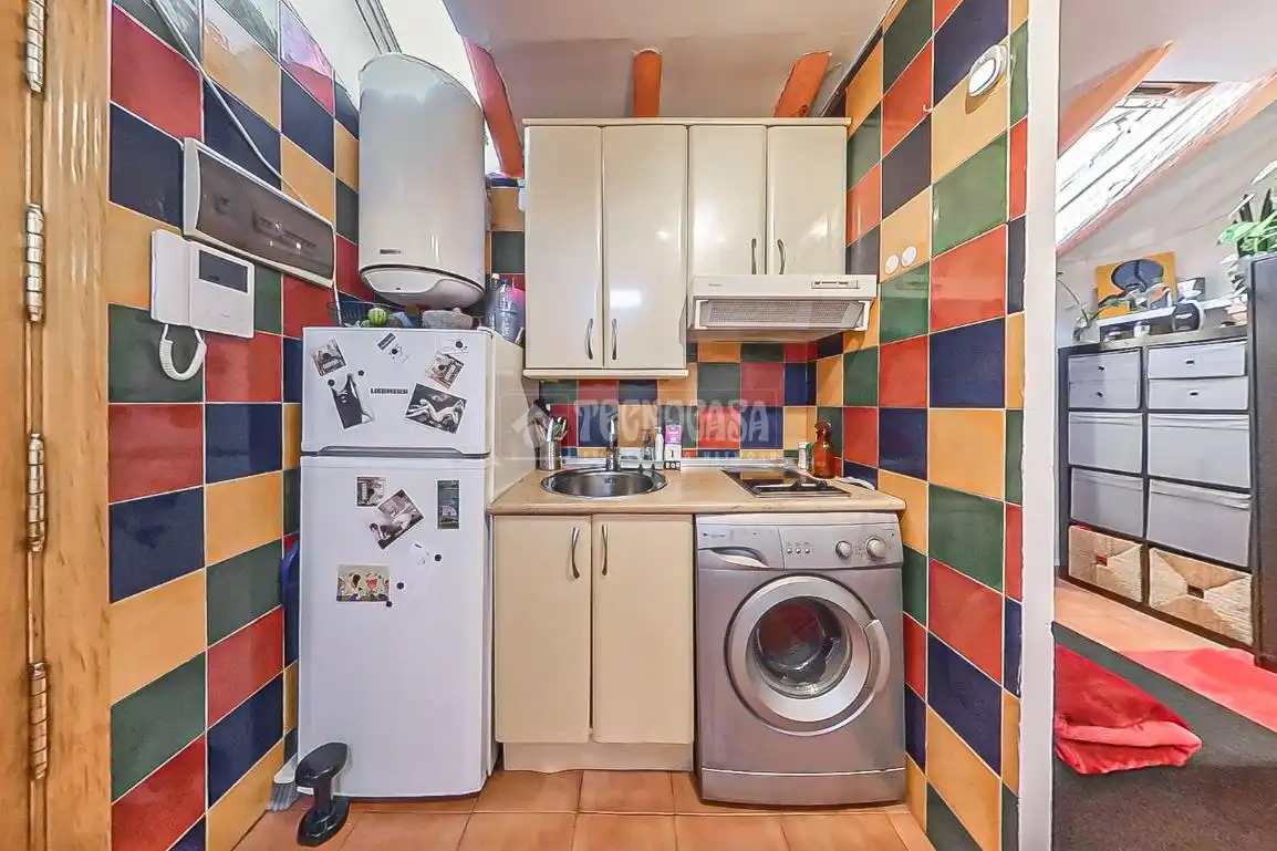 Cocina de Ático en venta en Madrid