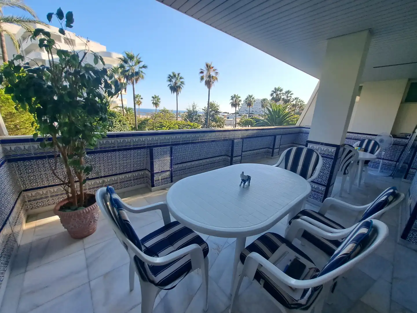 Terrasse von Wohnung zur Miete in Marbella mit Klimaanlage, Heizung und Terrasse