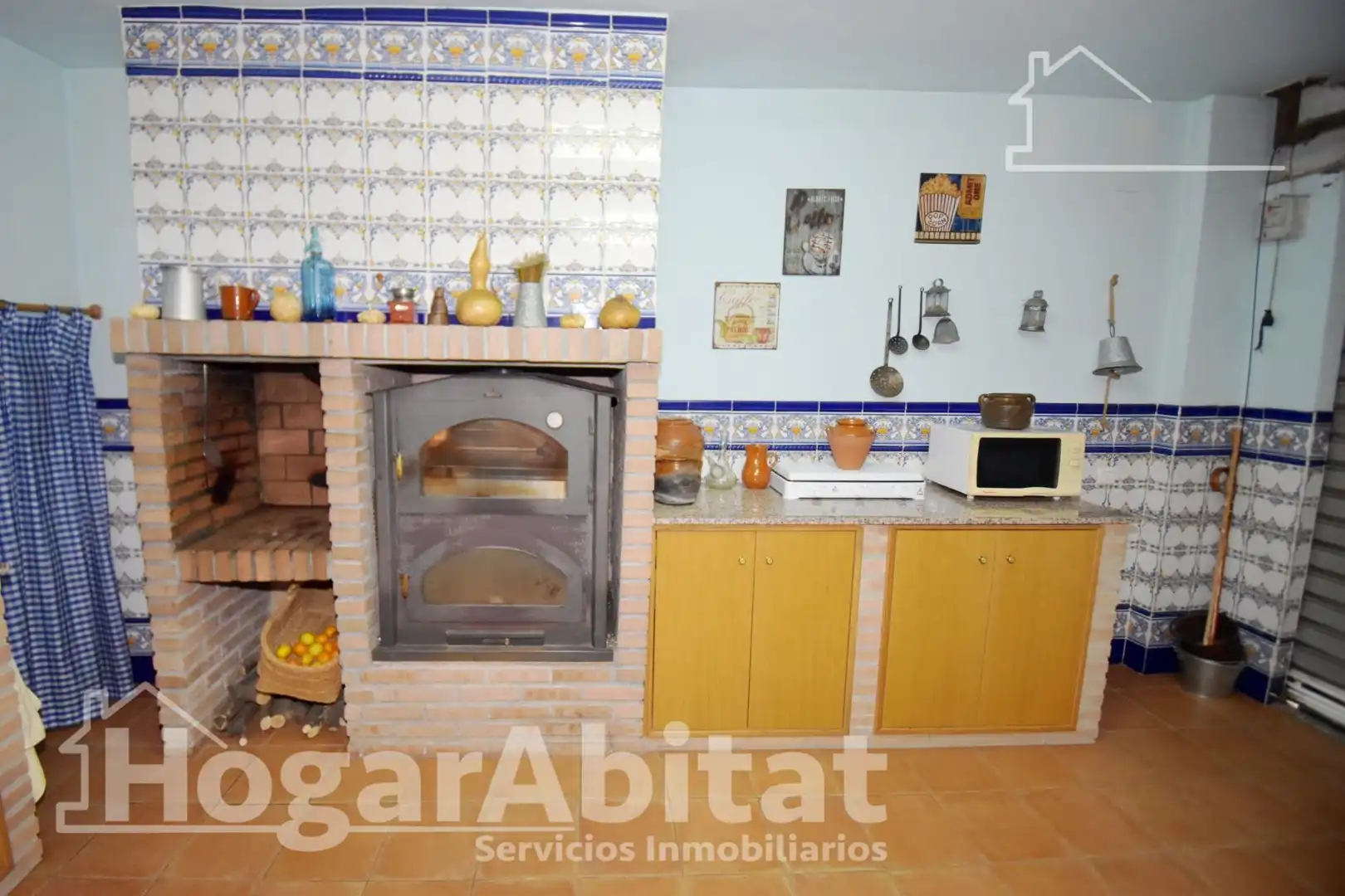 Cuina de Casa adosada en venda en Vila-real amb Aire condicionat, Calefacció i Terrassa