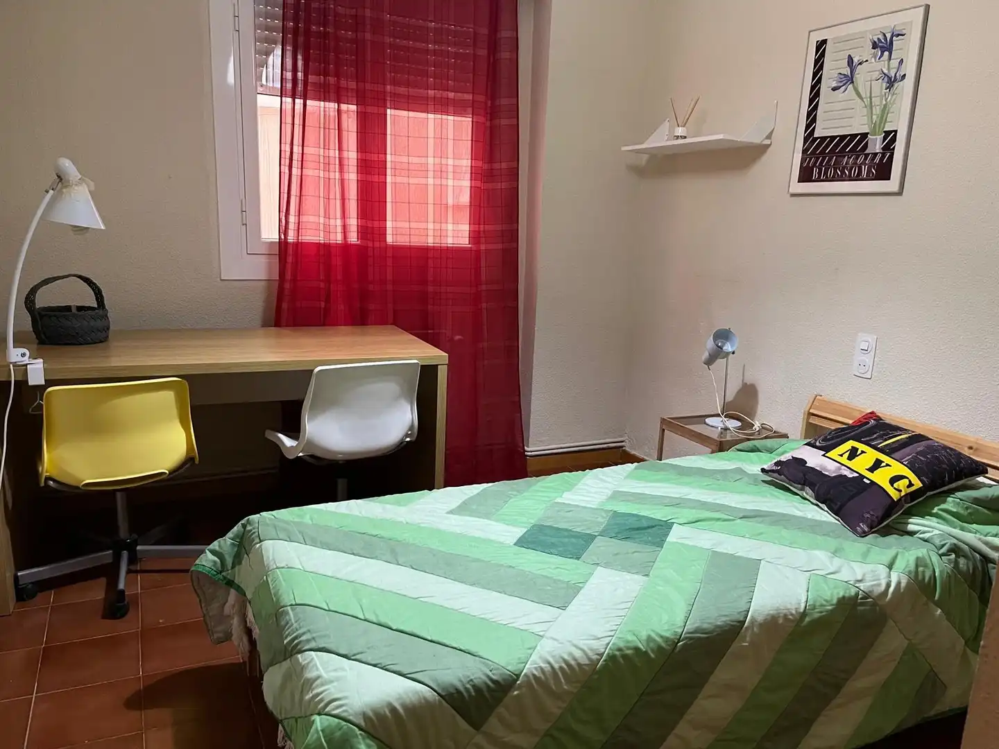 Bedroom of Flat for rent in Almansa  with Heating, Terrace and Furnished