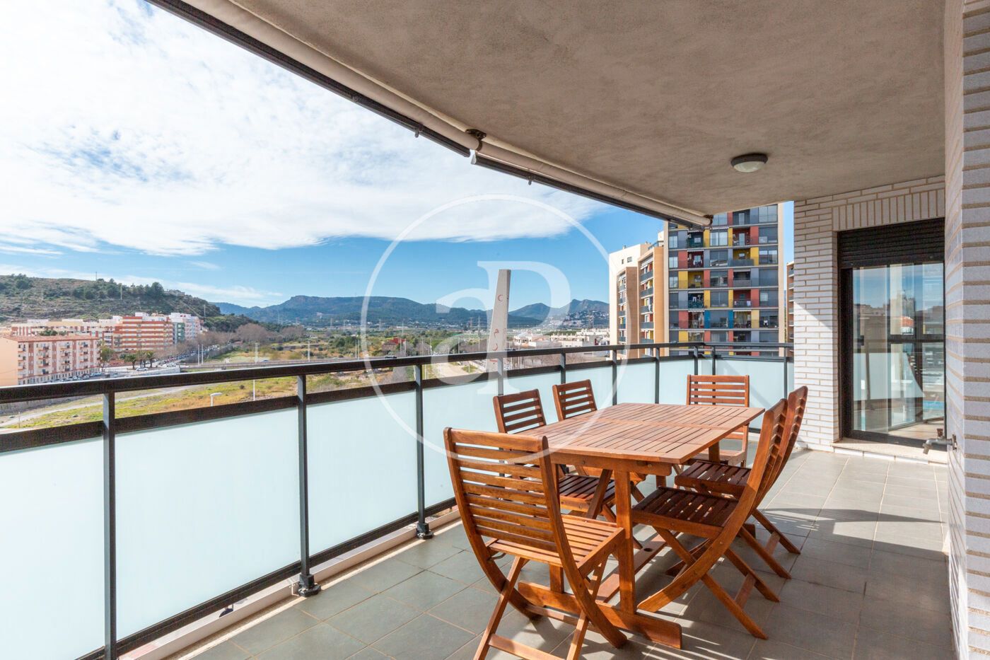 Terraza de Piso de alquiler en Sagunto / Sagunt con Aire acondicionado, Calefacción y Jardín privado