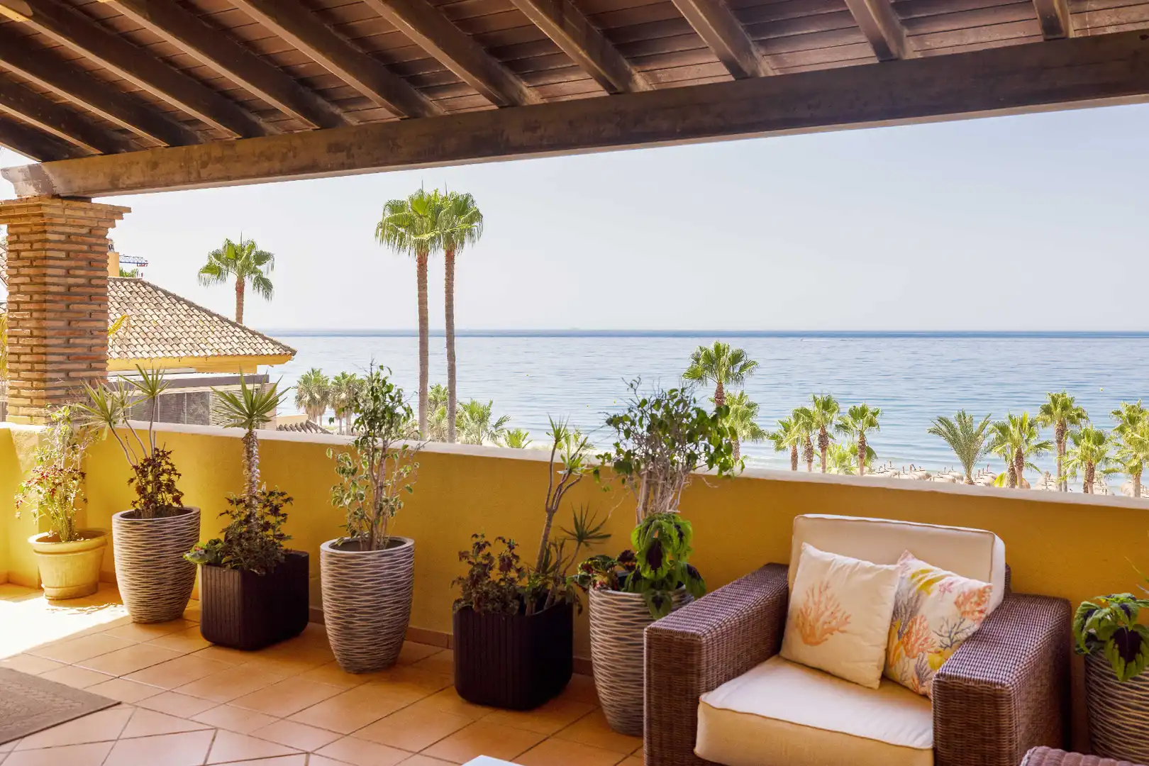 Terrasse von Dachboden zum Verkauf in Marbella mit Klimaanlage, Heizung und Terrasse