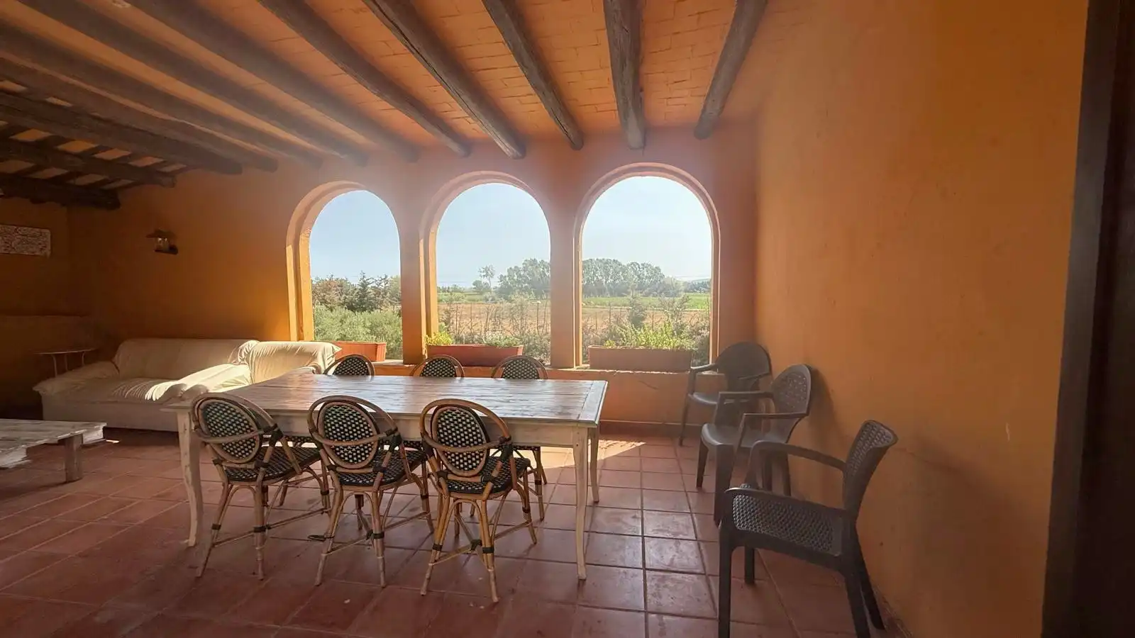 Terrassa de Finca rústica en venda en Verges amb Calefacció, Jardí privat i Terrassa