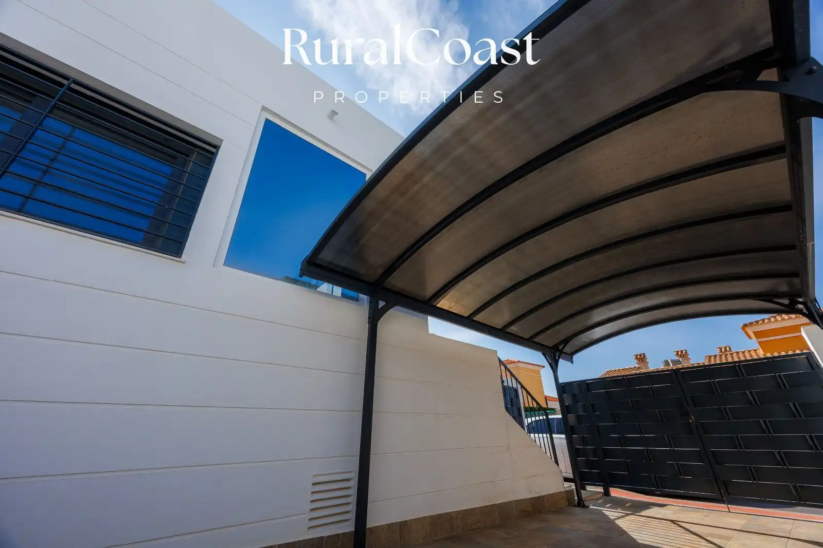 Vista exterior de Casa adosada en venta en Busot con Aire acondicionado, Calefacción y Terraza