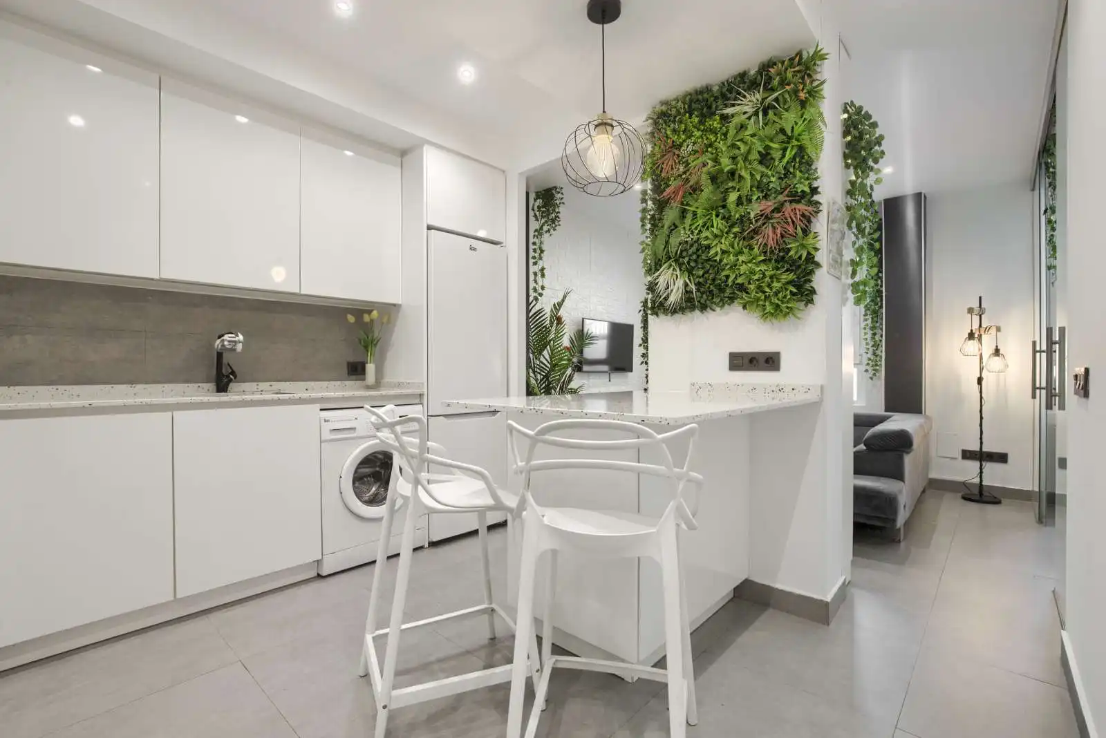Kitchen of Apartments for share in Madrid  with Air Conditioner, Heating and Terrace