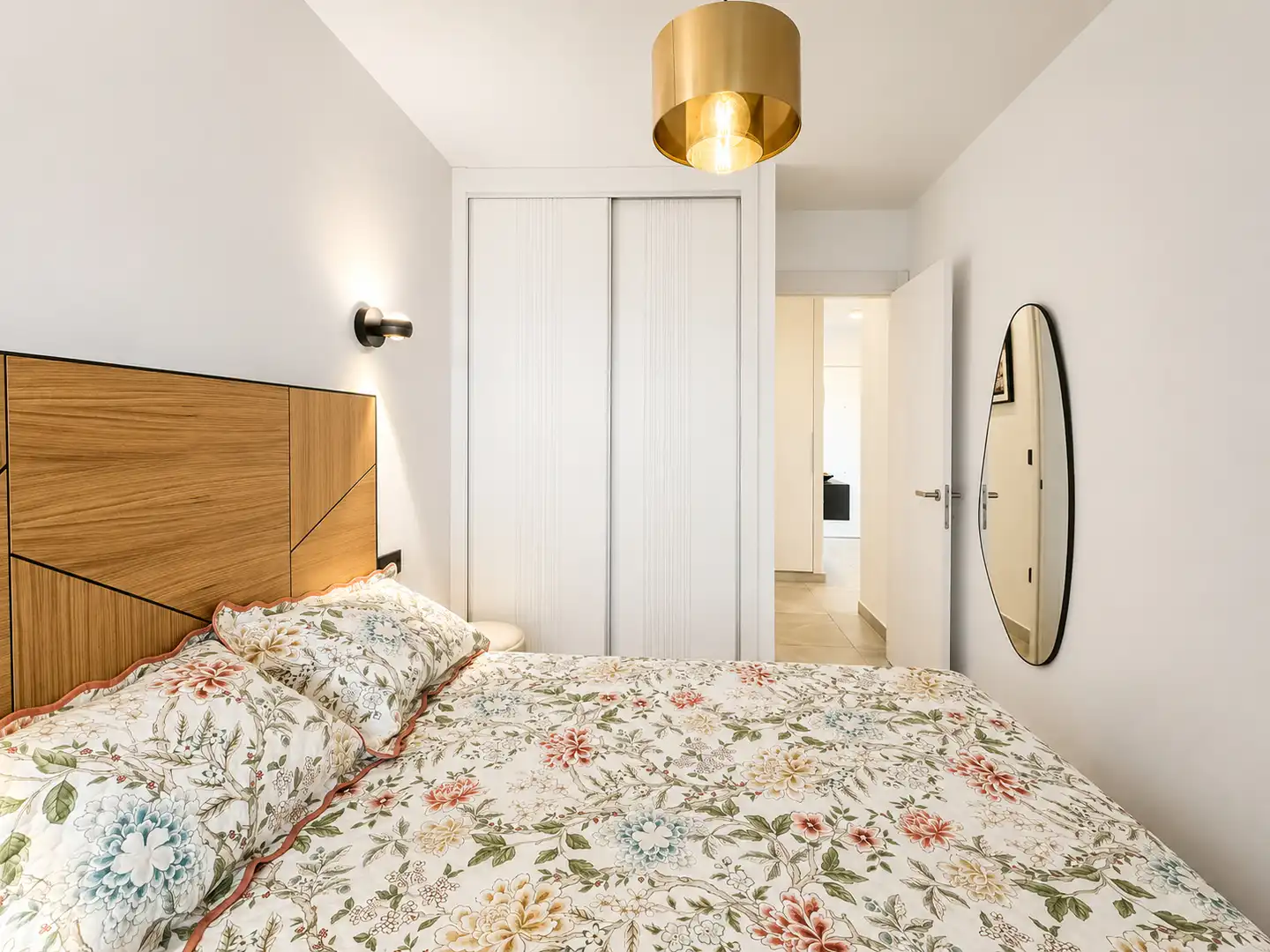 Dormitori de Apartament en venda en Calpe / Calp amb Aire condicionat, Calefacció i Jardí privat