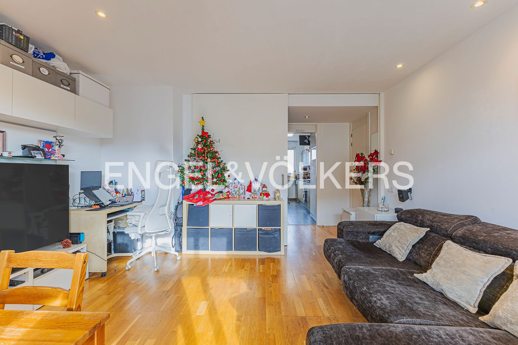 Sala d'estar de Apartament en venda en Sant Cugat del Vallès amb Calefacció