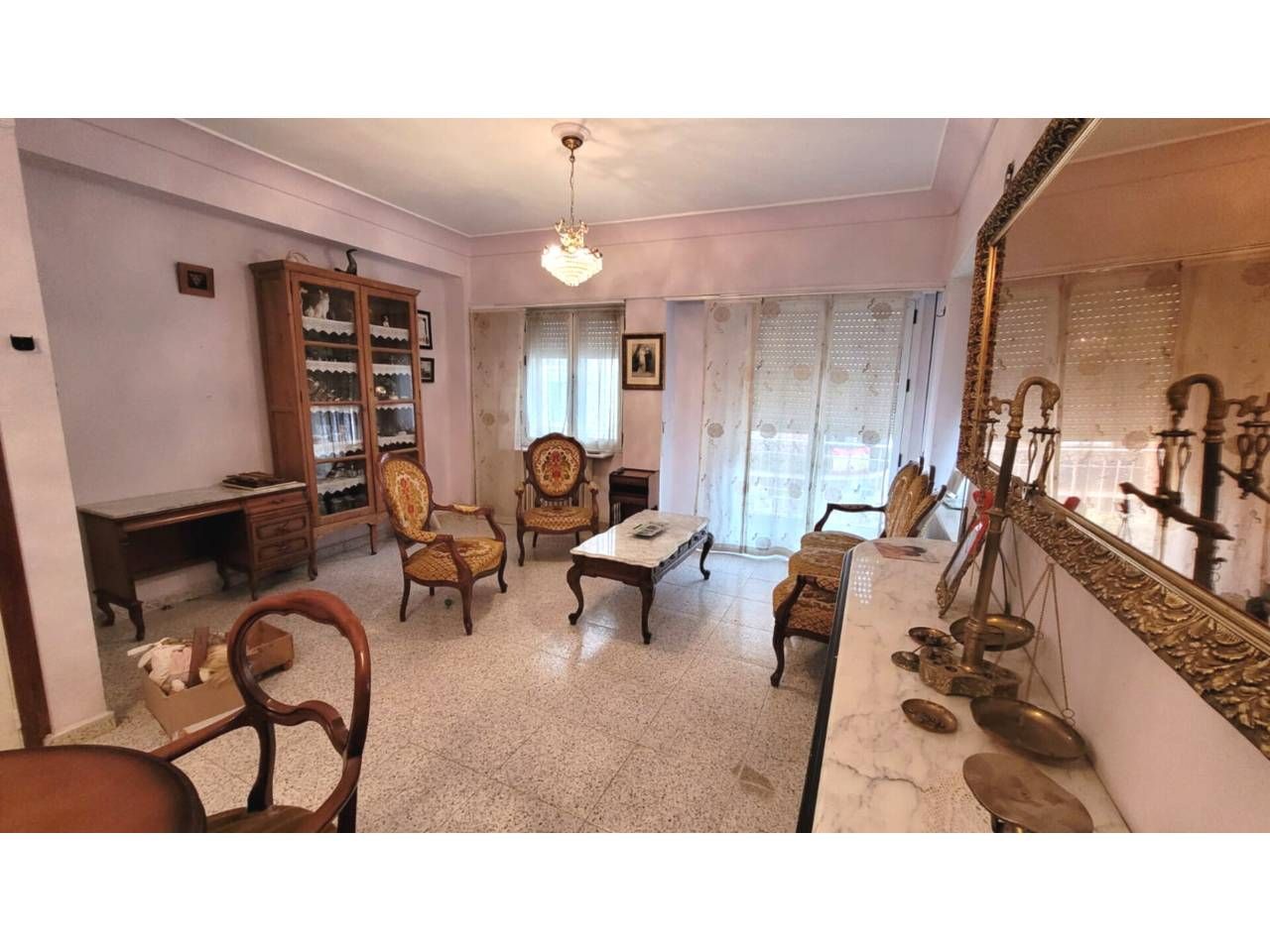 Living room of Flat for sale in  Albacete Capital  with Heating and Balcony