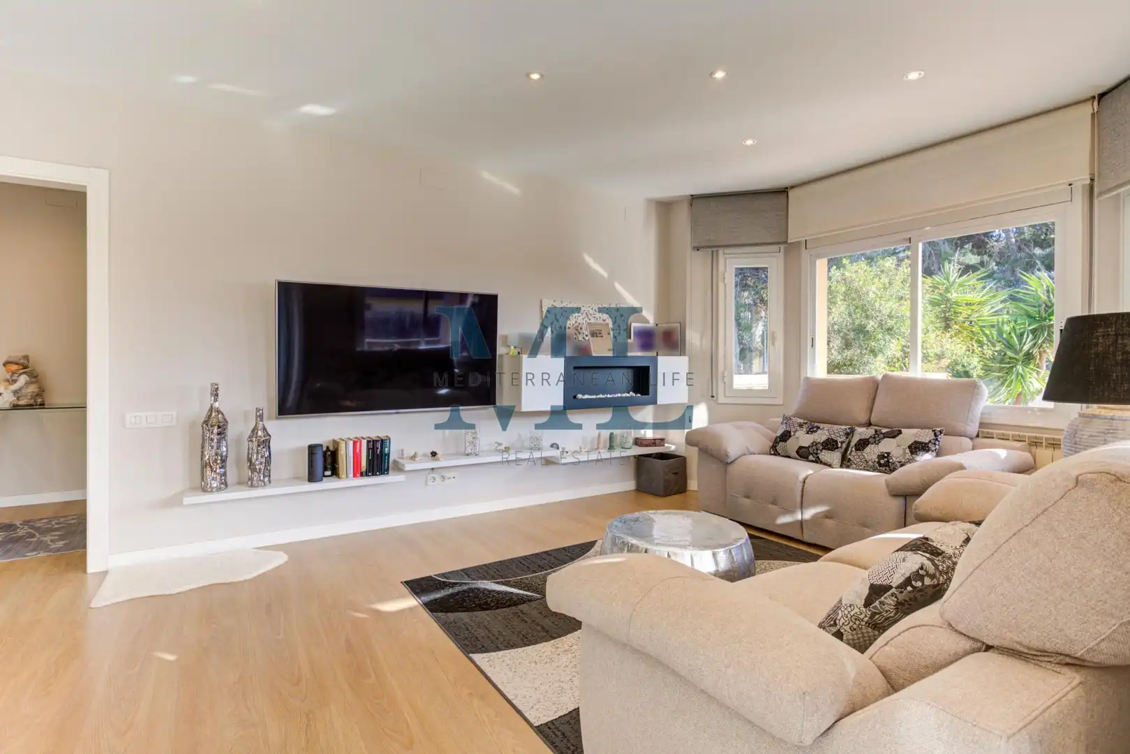 Sala de estar de Casa o chalet en venta en Sant Pere de Ribes con Calefacción, Jardín privado y Piscina
