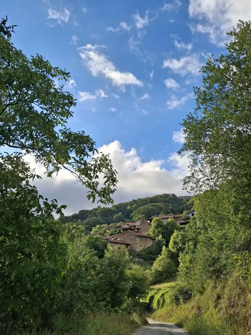 Vista exterior de Casa o xalet en venda en Quirós amb Jardí privat, Terrassa i Balcó