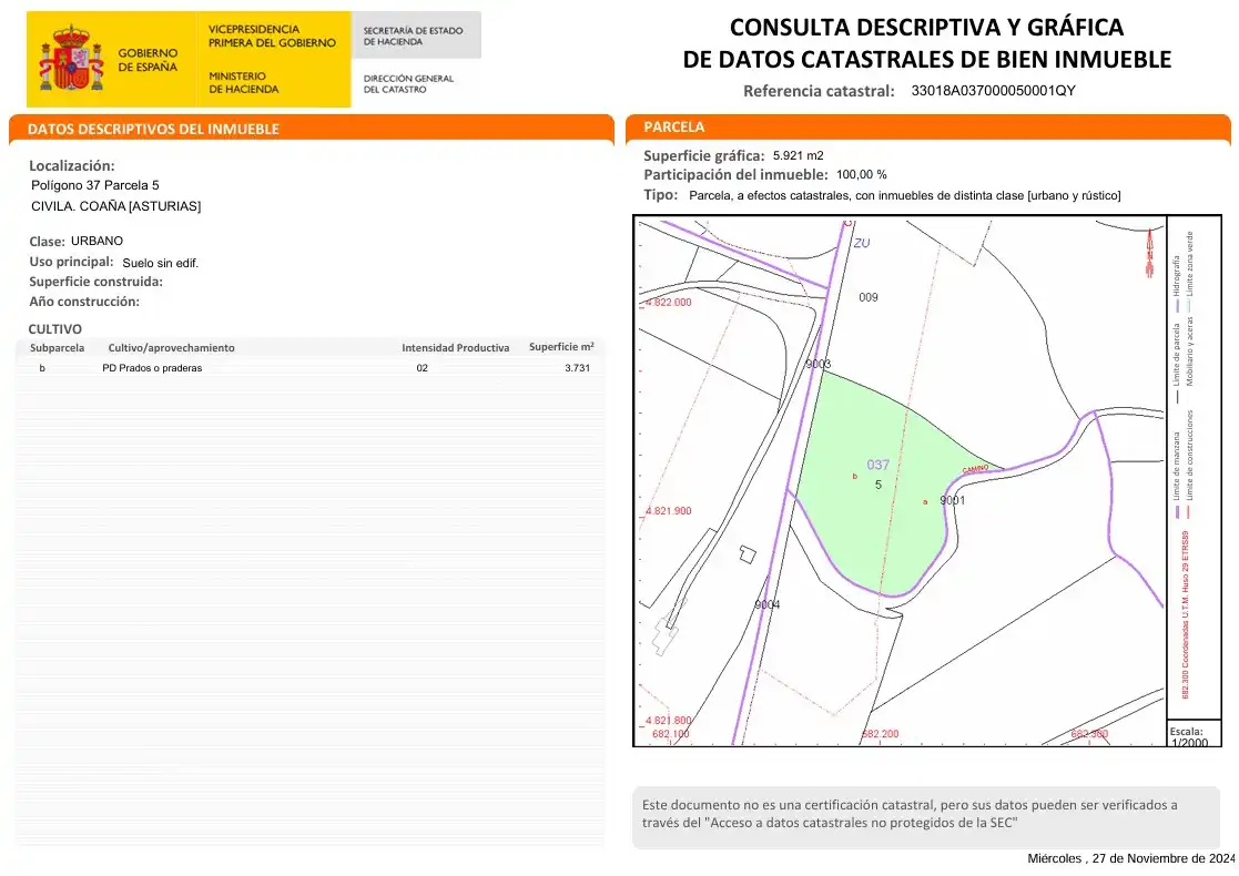 Terrenos y solares en venta en Coaña, imagen 3