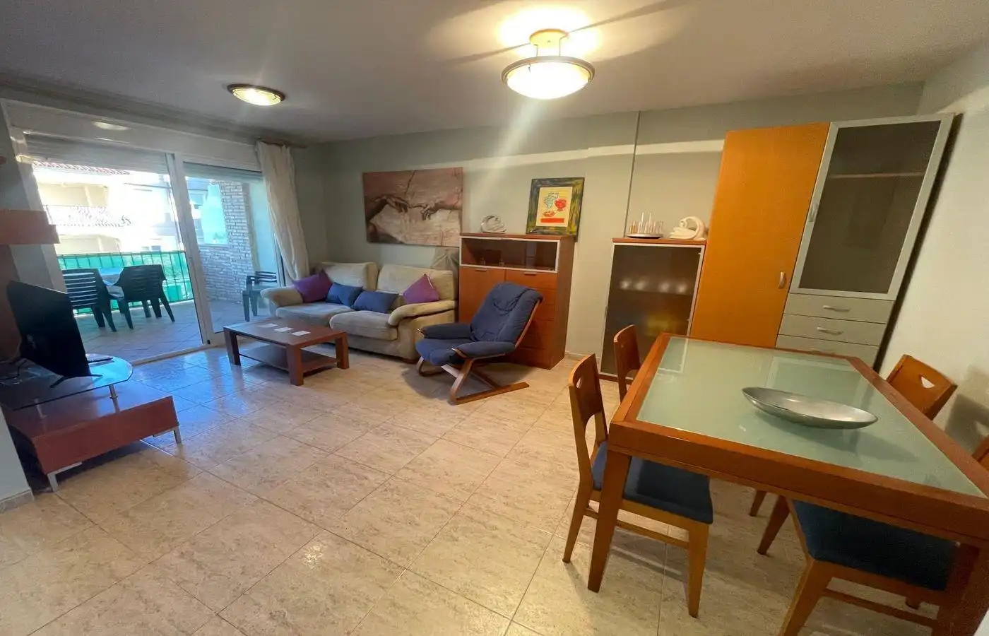 Sala de estar de Apartamento en venta en Alcanar con Jardín privado, Terraza y Trastero