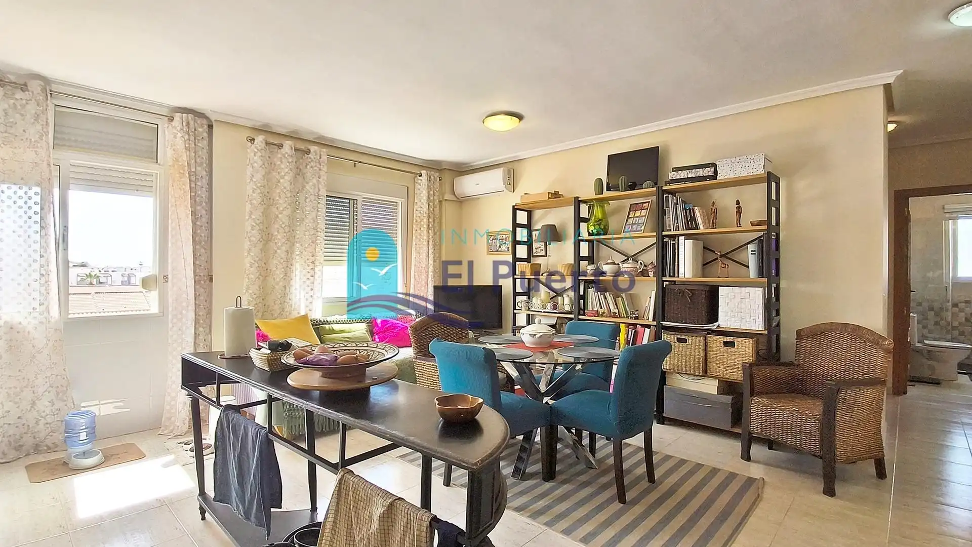 Living room of Flat for sale in Mazarrón  with Air Conditioner, Terrace and Furnished