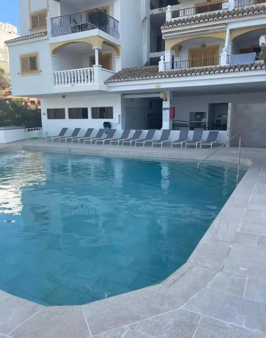 Swimming pool of Flat for sale in Cullera  with Air Conditioner, Heating and Furnished