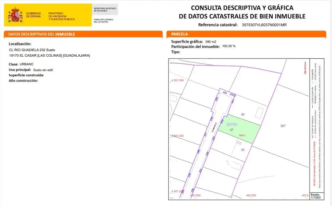 Residential land for sale in Calle Río Guadiela, imagen 10
