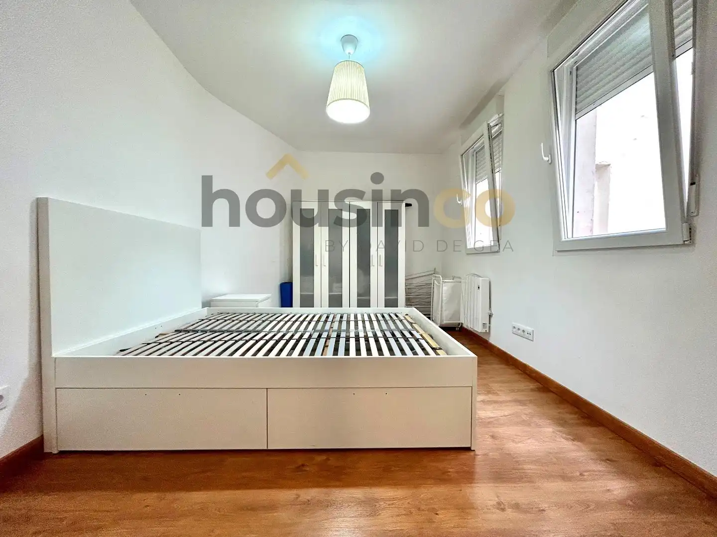 Schlafzimmer von Wohnung zur Miete in Madrid mit Klimaanlage, Heizung und Möbliert