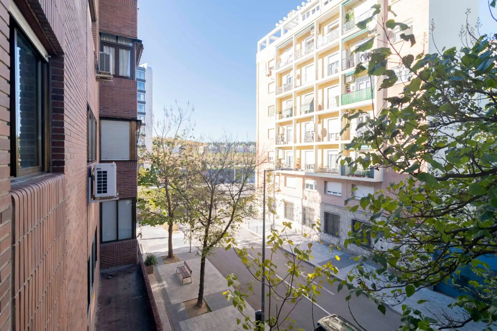 Exterior view of Flat for sale in  Madrid Capital  with Parquet flooring and Terrace