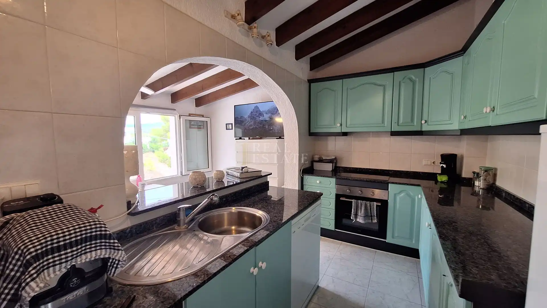 Kitchen of Detached homes for sale in Moraira  with Air Conditioner, Terrace and Storage room
