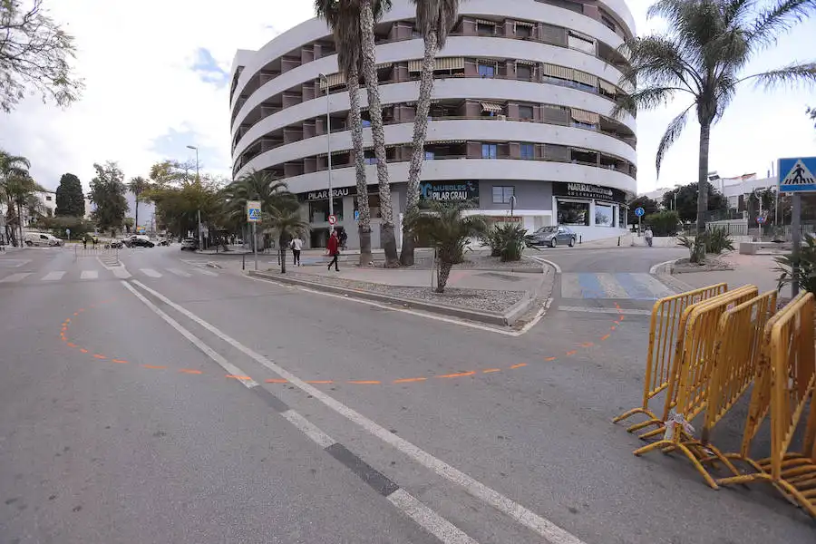 Vista exterior de Garaje de alquiler en Motril con Alarma