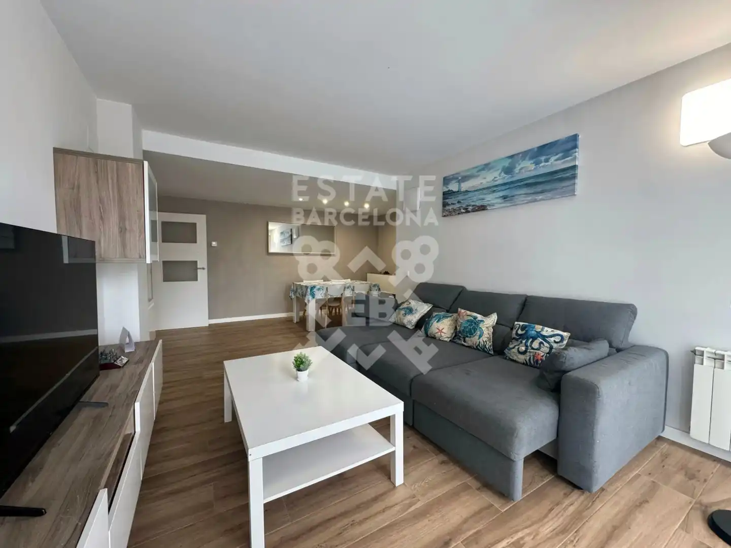 Sala de estar de Piso en venta en Blanes con Calefacción y Amueblado