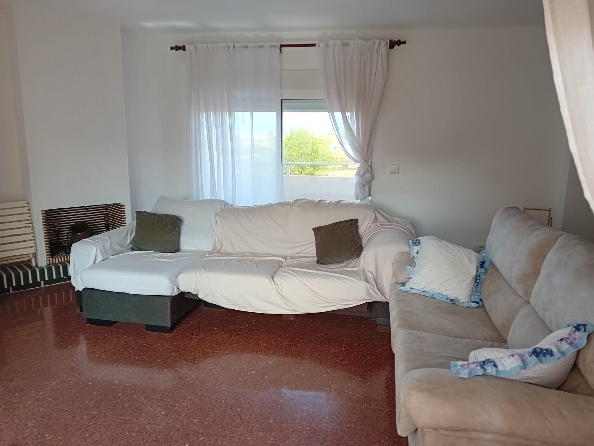 Sala de estar de Piso en venta en Sueca con Terraza y Balcón